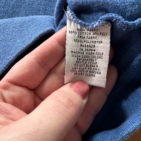 Diagonal Stripe Melange Quarter Zip in Blue size Large - Picture 6 of 8